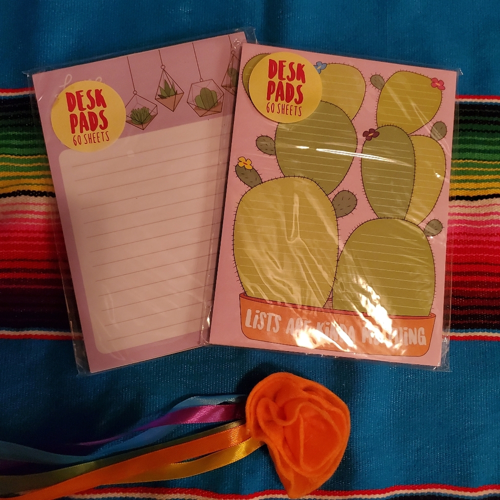 Cactus Desk Pads - Set of 2